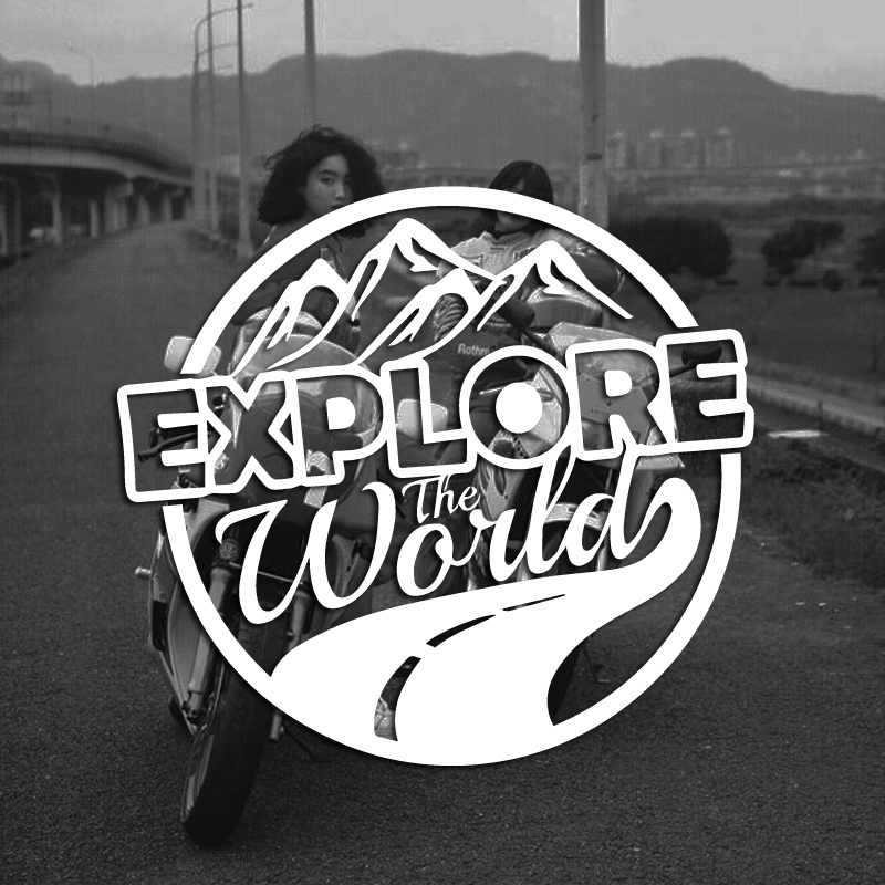 Outdoor Adventure World - 오프로드 캠핑카 외부용 데칼1개 세계를 탐험해보세요