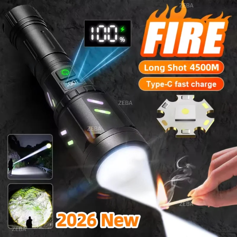 Outdoor Adventure Inc - 1000000LM 전술용 파이어스타터 손전등 고출력 LED