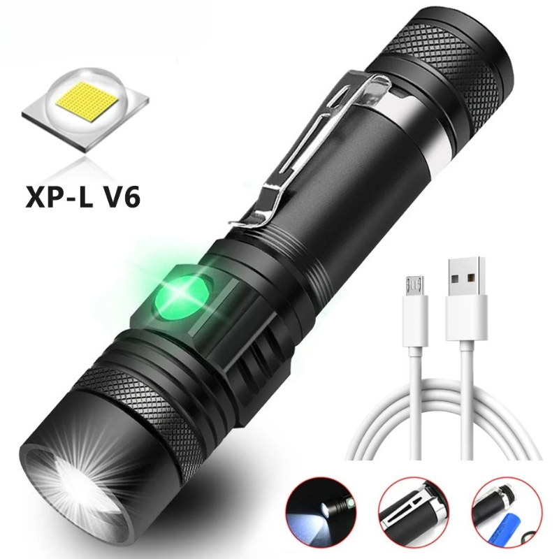 Outdoor Adventure Inc - 1000LM LED 손전등 타입-C 충전식 방수