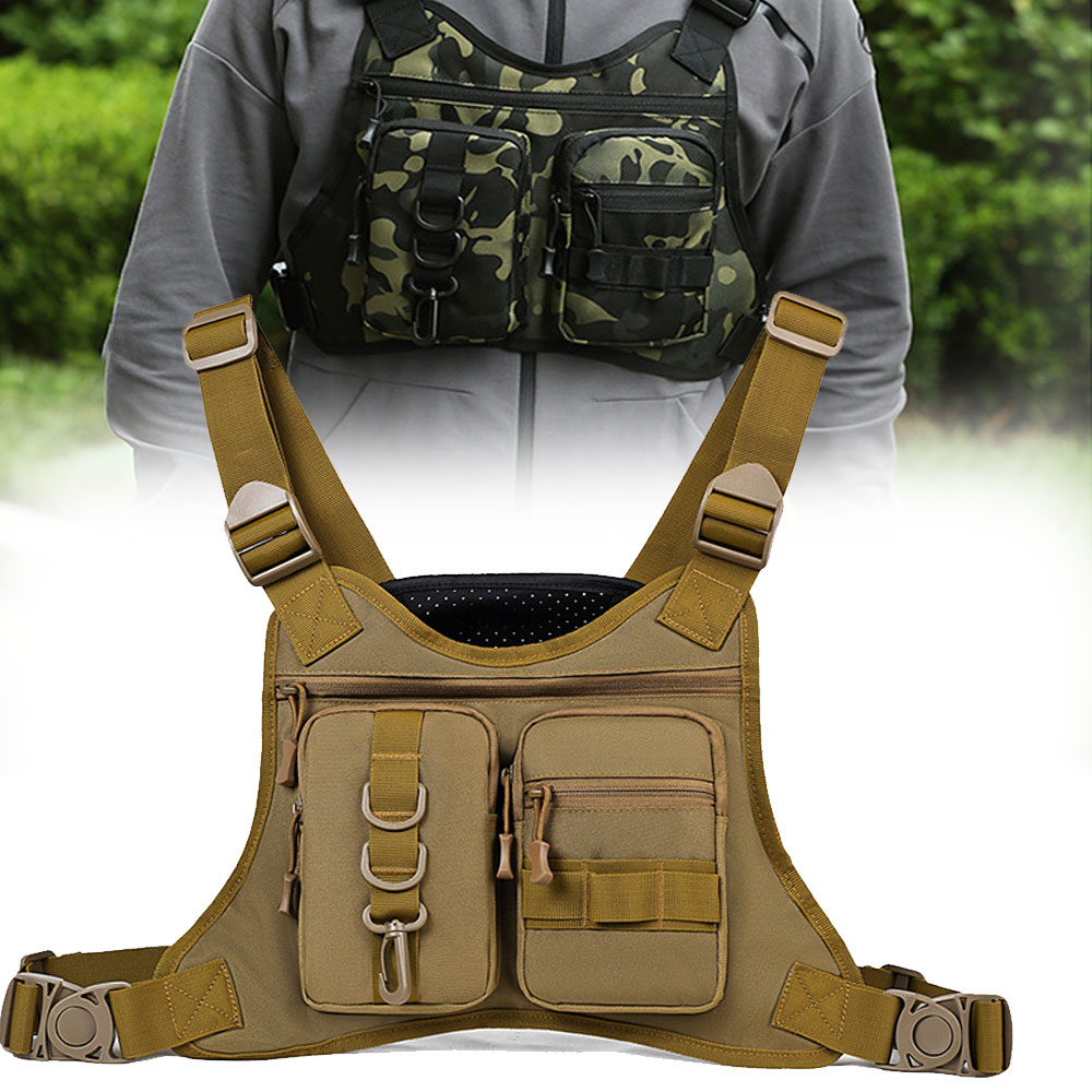 Outdoor Adventure Vest - 전술 몰리 프론트 체스트 리그 조끼