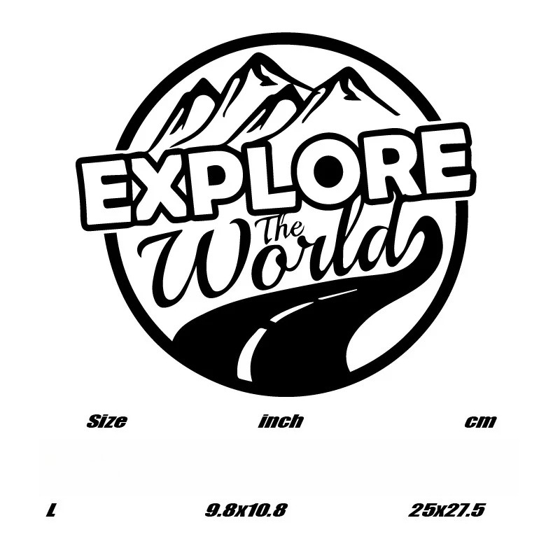 오프로드 캠핑카 외부용 데칼1개 세계를 탐험해보세요 야 - Outdoor Adventure World 리뷰 및 가격