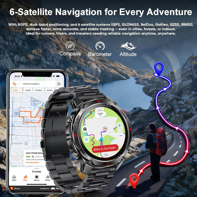 2026년형 새로운 야외용 군용 GPS 스마트워치, 내 - Outdoor Adventure World 리뷰 및 가격