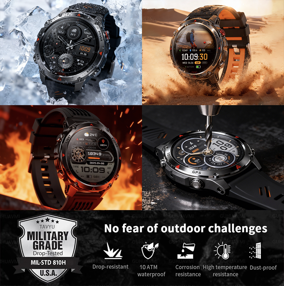 2026년형 새로운 야외용 군용 GPS 스마트워치, 내 - Outdoor Adventure World 리뷰 및 가격