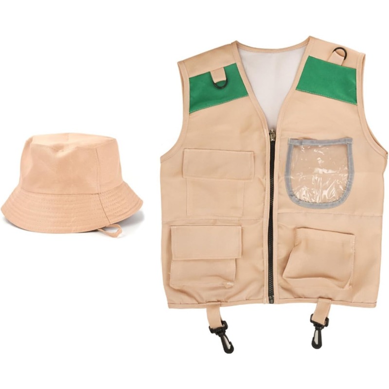 사파리 의상 세트 (카고 조끼, 모자 포함), 남아 여 - Outdoor Adventure Vest 리뷰 및 가격