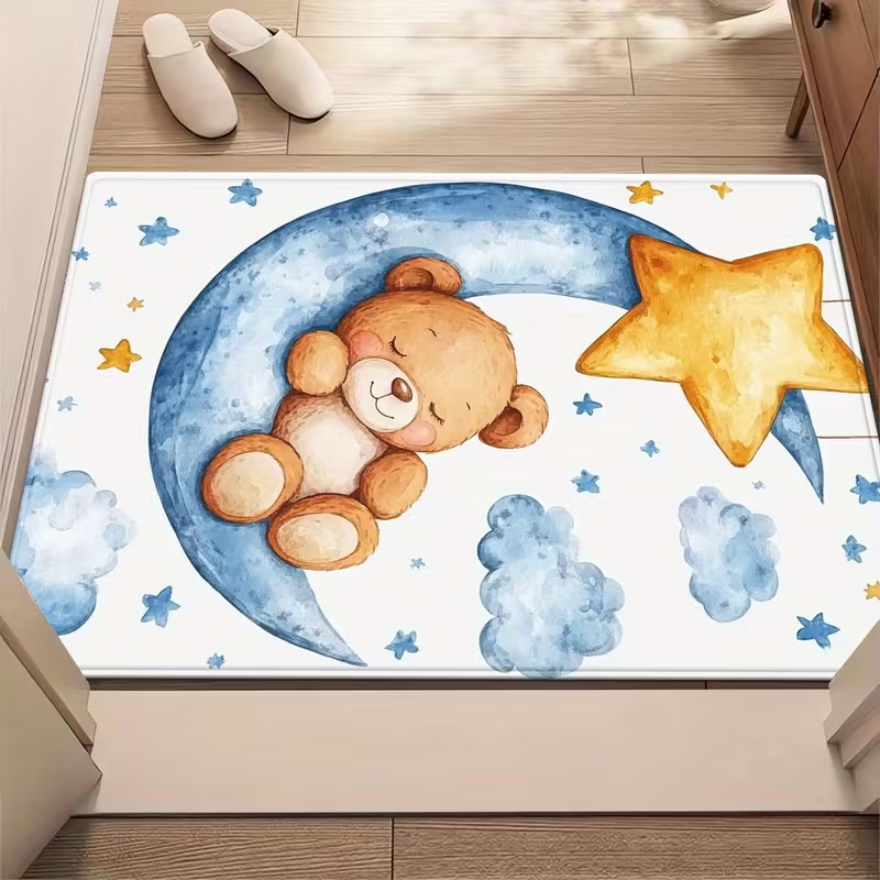 Moon Bear Adventure 프린트 도어 매트  - Outdoor Adventure With Kids 리뷰 및 가격