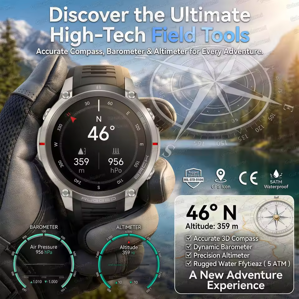 야외 오프라인 지도 모험 스마트 시계 GPS 네비게이션 - Outdoor Adventure World 리뷰 및 가격