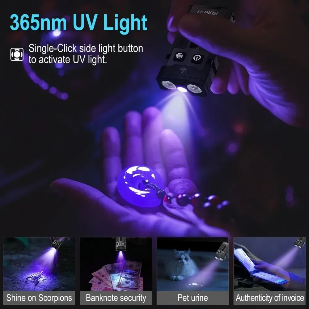 BORUiT EV20 1100LM EDC UV 키체인  - Outdoor Adventures 리뷰 및 가격