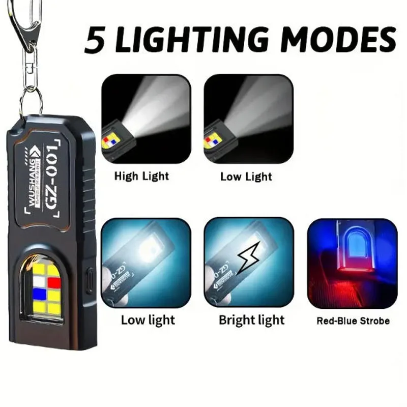 강력한 미니 COB LED 키체인 손전등 USB C 충 - Outdoor Adventures 리뷰 및 가격