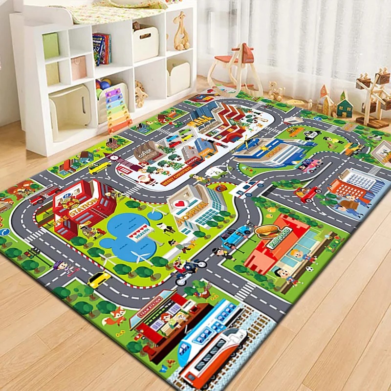 알록달록한 어린이 도시 지도 놀이 매트 카펫 도로 교통 - Outdoor Adventure With Kids 리뷰 및 가격