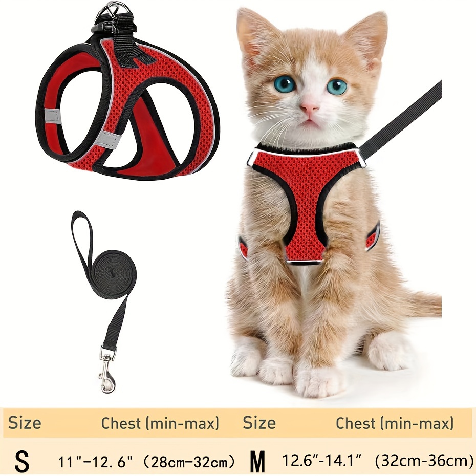 탈출 방지 고양이 하네스 & 리드 세트: 반사 소프트  - Outdoor Adventure Vest 리뷰 및 가격