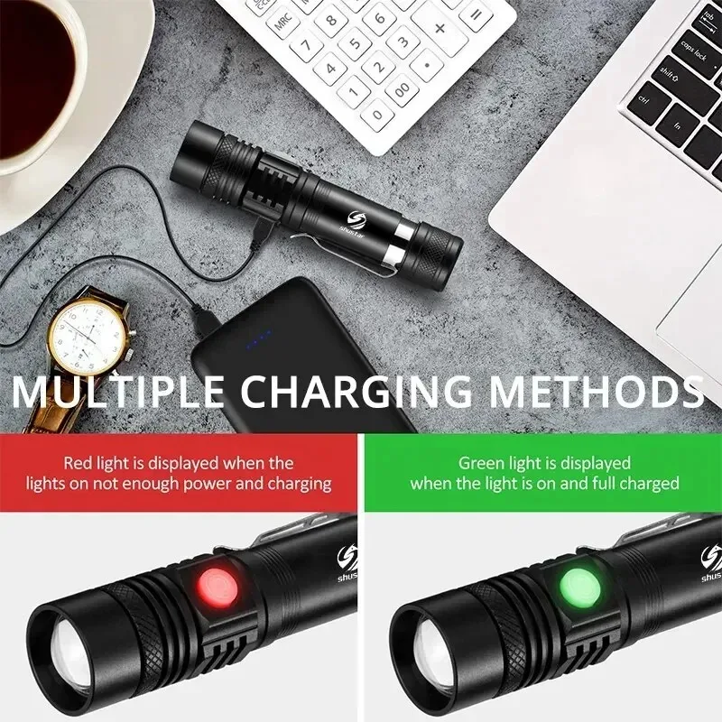 1000LM LED 손전등 타입-C 충전식 방수 줌 램 - Outdoor Adventure Inc 리뷰 및 가격