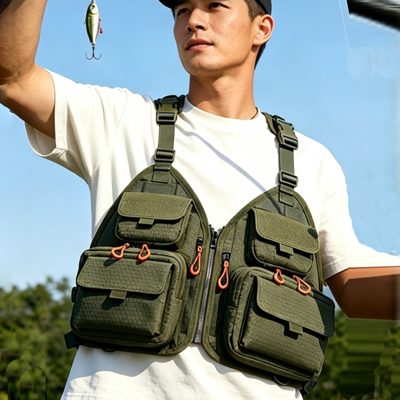 전술 캠핑 낚시 조끼 팩 플라이 낚시 가슴팩 여성 남성 - Outdoor Adventure Vest 리뷰 및 가격