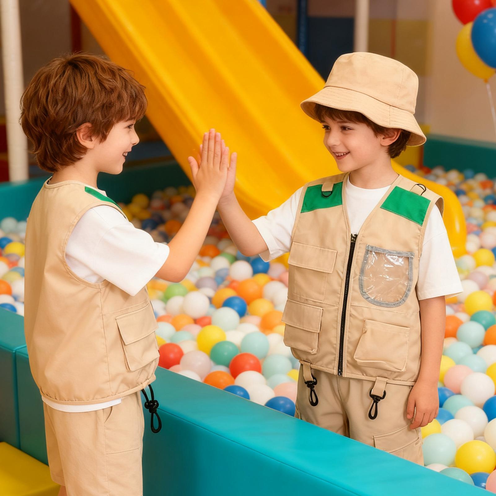 어린이 모험 조끼 및 모자 의상 세트 어린이 탐험가 낚 - Outdoor Adventure Activities For Kids 리뷰 및 가격