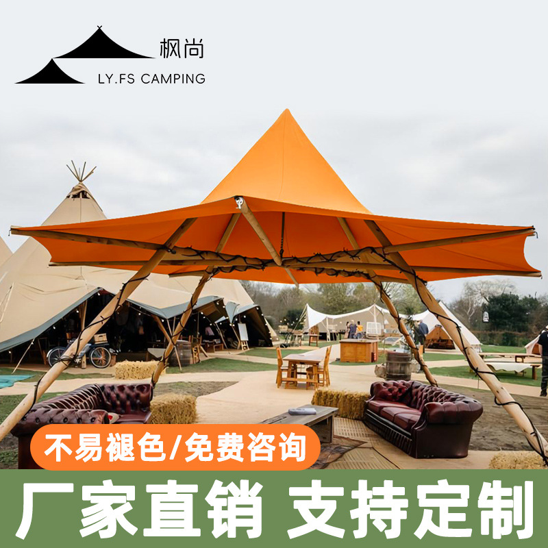이중 레이어 원목 텐트, 사계절 차양 쉼터, 호텔 리조 - Outdoor Adventure Resorts 리뷰 및 가격