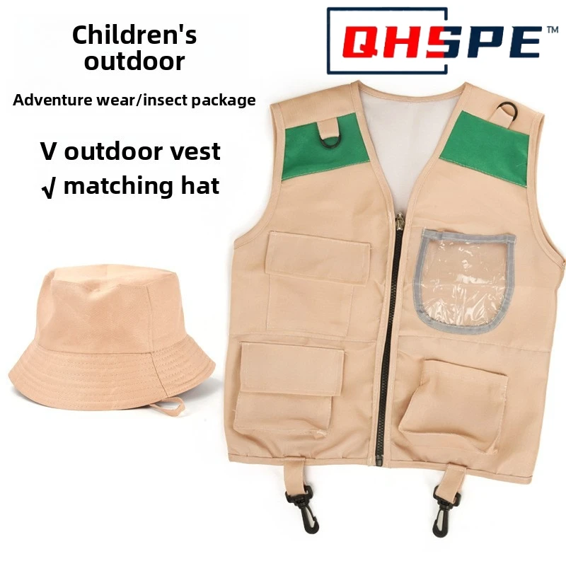 어린이 탐험가 조끼 및 모자 의상 사파리 카고 조끼 소 - Outdoor Adventure Activities For Kids 리뷰 및 가격